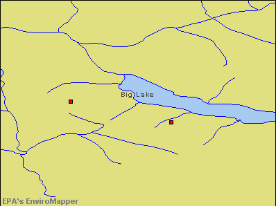 Big Lake, Alaska environmental map by EPA