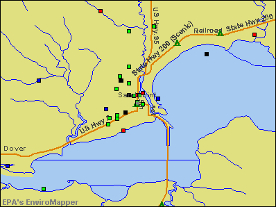 Sandpoint, Idaho environmental map by EPA
