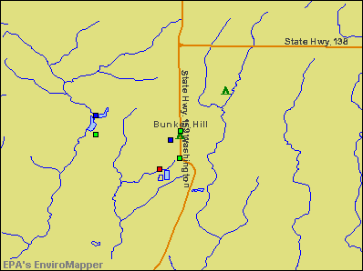 Bunker Hill, Illinois environmental map by EPA