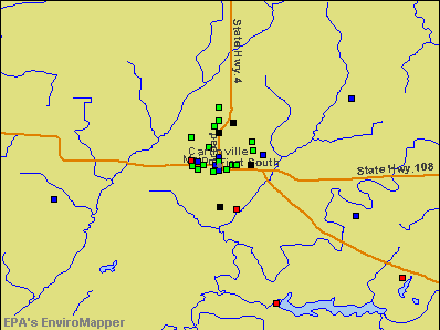 Carlinville, Illinois environmental map by EPA