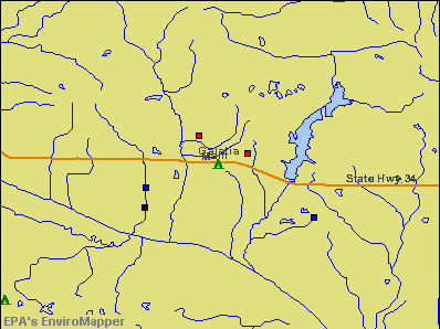 Galatia, Illinois environmental map by EPA