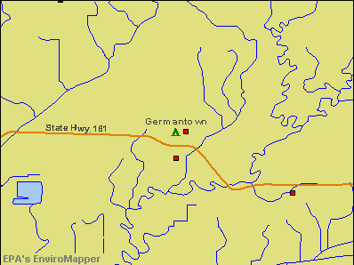 Germantown, Illinois environmental map by EPA