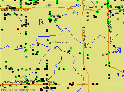Glenwood, Illinois environmental map by EPA