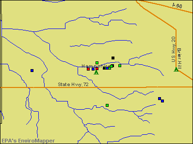 Hampshire, Illinois environmental map by EPA
