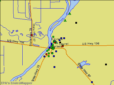 Havana, Illinois environmental map by EPA