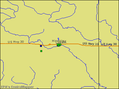 Hinckley, Illinois environmental map by EPA