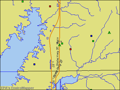 Ina, Illinois environmental map by EPA
