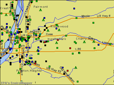 Ingalls Park, Illinois environmental map by EPA