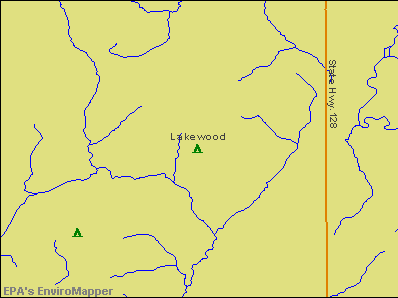 Lakewood, Illinois environmental map by EPA