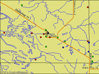 Marissa, Illinois environmental map by EPA