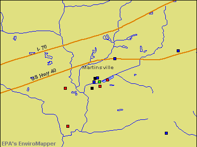 Martinsville, Illinois environmental map by EPA