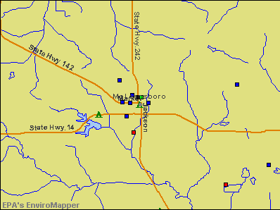McLeansboro, Illinois environmental map by EPA