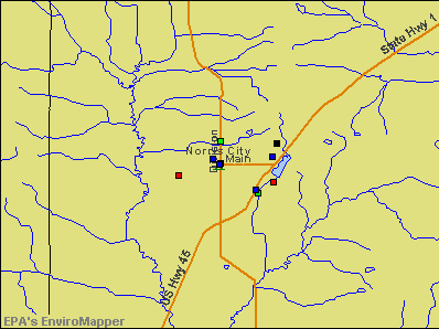 Norris City, Illinois environmental map by EPA
