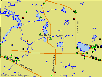 North Barrington, Illinois environmental map by EPA