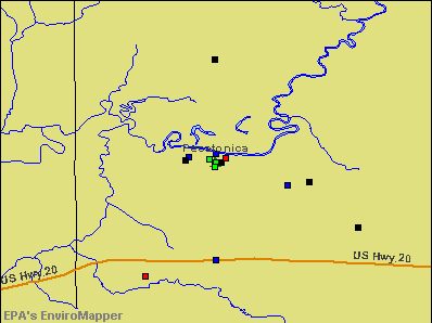 Pecatonica, Illinois environmental map by EPA