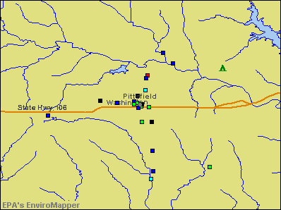 Pittsfield, Illinois environmental map by EPA