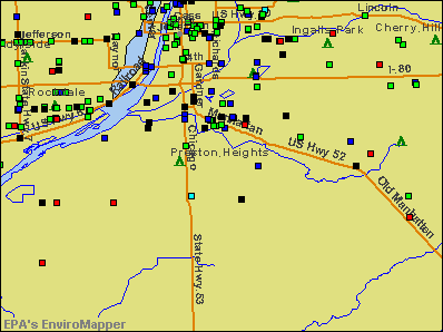 Preston Heights, Illinois environmental map by EPA