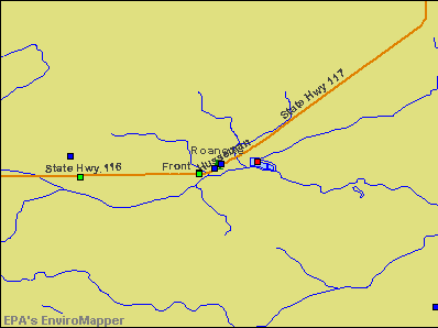Roanoke, Illinois environmental map by EPA