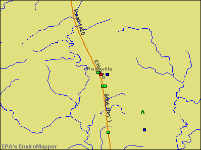 Rossville, Illinois environmental map by EPA