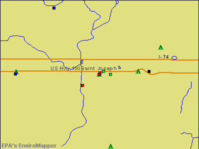 St. Joseph, Illinois environmental map by EPA