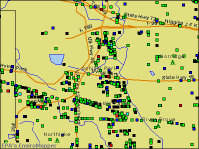 Schiller Park, Illinois environmental map by EPA