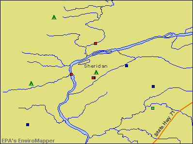 Sheridan, Illinois environmental map by EPA