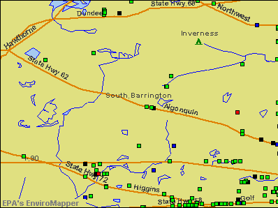 South Barrington, Illinois environmental map by EPA