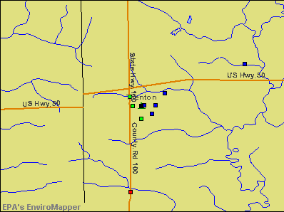 Trenton, Illinois environmental map by EPA