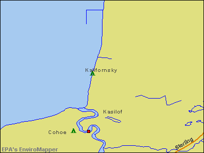 Kalifornsky, Alaska environmental map by EPA