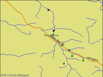 Ellettsville, Indiana environmental map by EPA