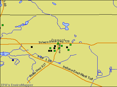 Fremont, Indiana environmental map by EPA