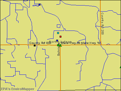 North Judson, Indiana environmental map by EPA