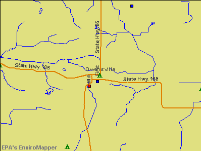 Owensville, Indiana environmental map by EPA