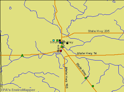 South Whitley, Indiana environmental map by EPA