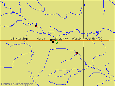 Ackley, Iowa environmental map by EPA