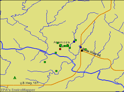 Anamosa, Iowa environmental map by EPA