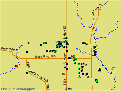 Ankeny, Iowa environmental map by EPA