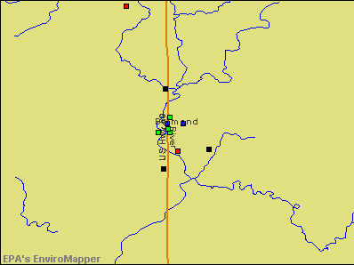 Belmond, Iowa environmental map by EPA