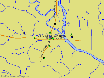 Columbus Junction, Iowa environmental map by EPA