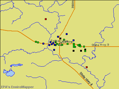 Estherville, Iowa environmental map by EPA