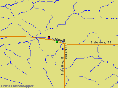 Odebolt, Iowa environmental map by EPA