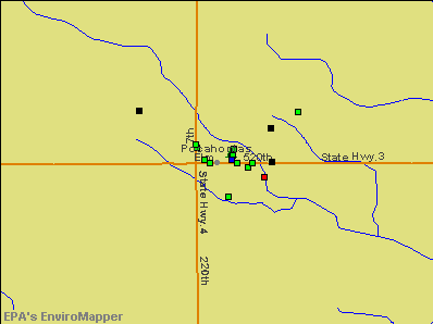Pocahontas, Iowa environmental map by EPA