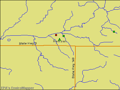 Remsen, Iowa environmental map by EPA
