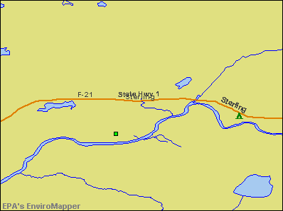 Sterling, Alaska environmental map by EPA