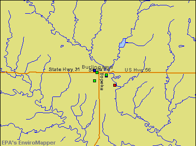 Burlingame, Kansas environmental map by EPA