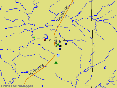 Cherryvale, Kansas environmental map by EPA