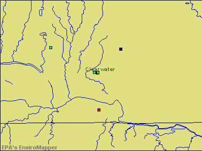 Clearwater, Kansas environmental map by EPA