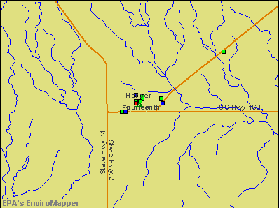 Harper, Kansas environmental map by EPA