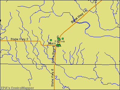 Kiowa, Kansas environmental map by EPA