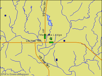 Medicine Lodge, Kansas environmental map by EPA